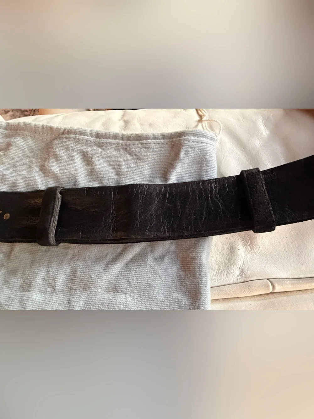 Vintage Judith Lieber Adjustable Suede Belt W/Dust Bag